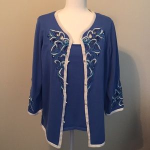 ** SOLD **.  Bob Mackie Wearable Art 2 pc sweater